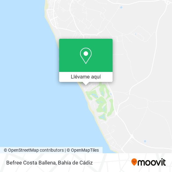 Mapa Befree Costa Ballena