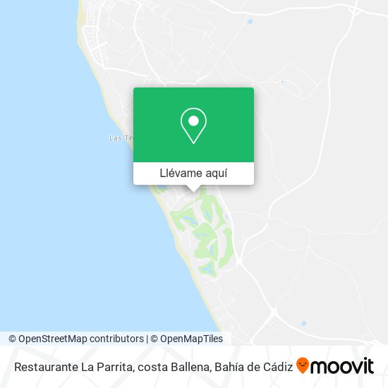 Mapa Restaurante La Parrita, costa Ballena