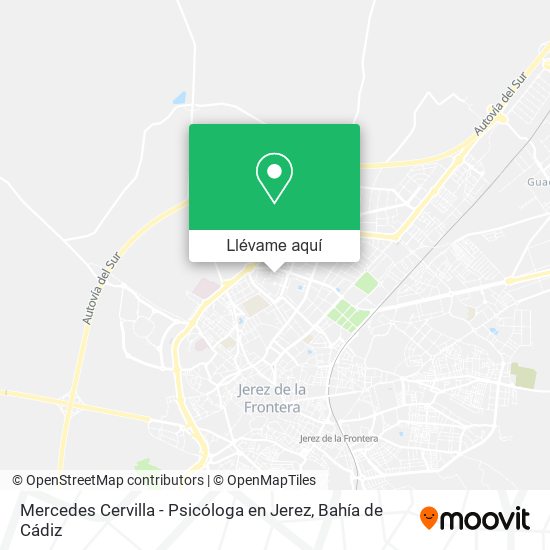 Mapa Mercedes Cervilla - Psicóloga en Jerez
