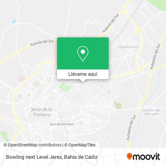 Mapa Bowling next Level Jerez