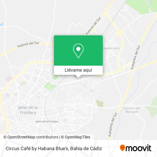 Mapa Circus Café by Habana Blue's