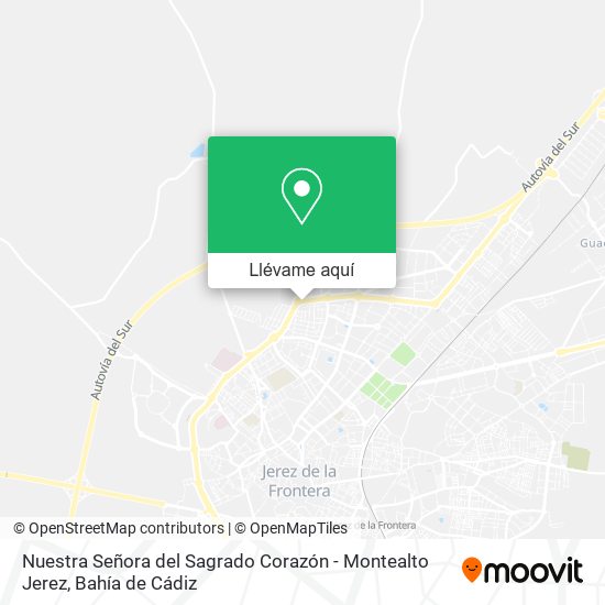 Mapa Nuestra Señora del Sagrado Corazón - Montealto Jerez