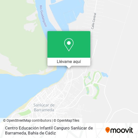 Mapa Centro Educación Infantil Canguro Sanlúcar de Barrameda