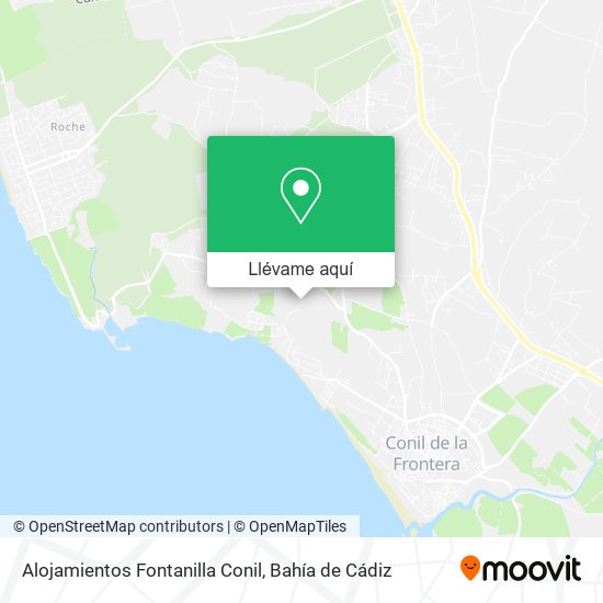 Mapa Alojamientos Fontanilla Conil