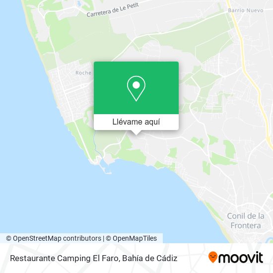 Mapa Restaurante Camping El Faro