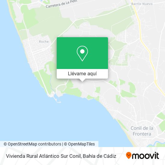Mapa Vivienda Rural Atlántico Sur Conil