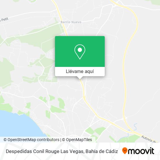 Mapa Despedidas Conil Rouge Las Vegas