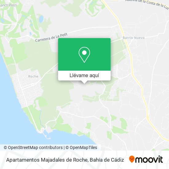 Mapa Apartamentos Majadales de Roche