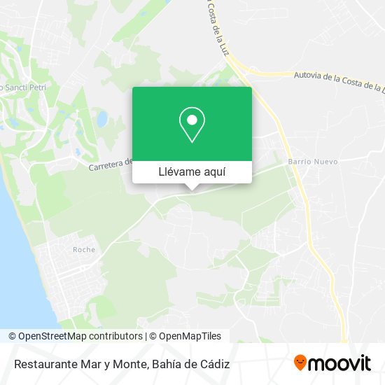 Mapa Restaurante Mar y Monte