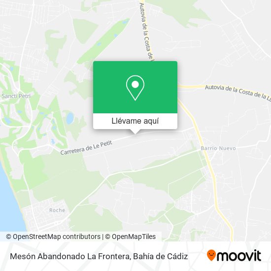 Mapa Mesón Abandonado La Frontera
