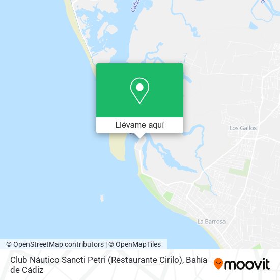 Mapa Club Náutico Sancti Petri (Restaurante Cirilo)