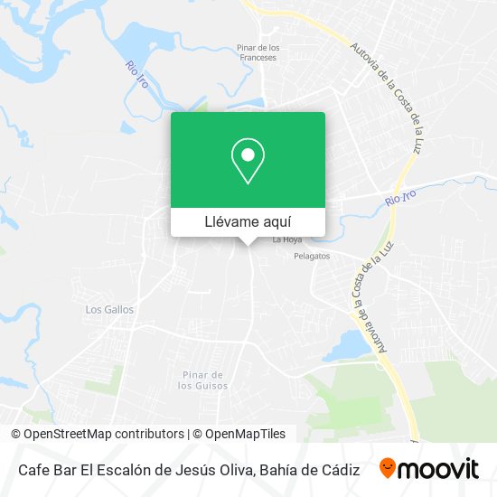 Mapa Cafe Bar El Escalón de Jesús Oliva