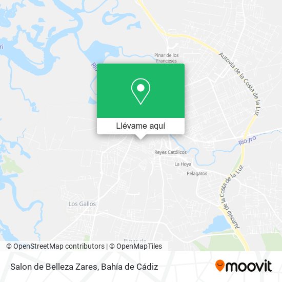 Mapa Salon de Belleza Zares