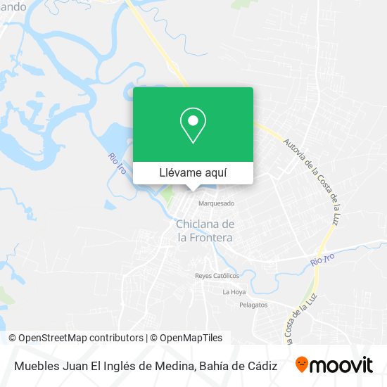 Mapa Muebles Juan El Inglés de Medina