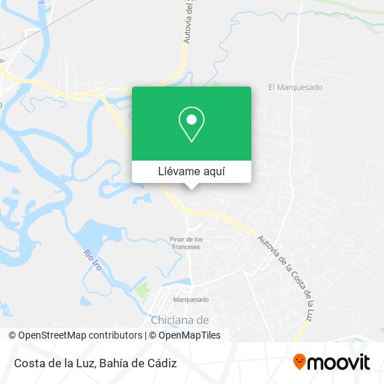 Mapa Costa de la Luz