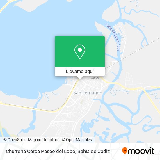 Mapa Churrería Cerca Paseo del Lobo