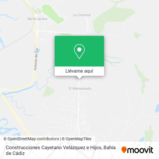 Mapa Construcciones Cayetano Velázquez e Hijos