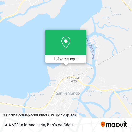 Mapa A.A.V.V La Inmaculada