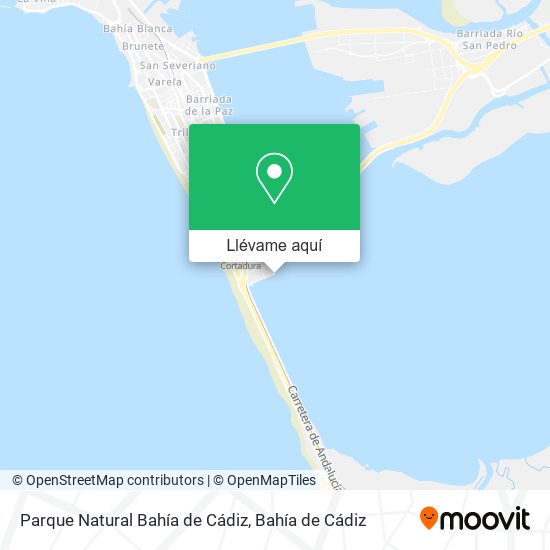 Mapa Parque Natural Bahía de Cádiz