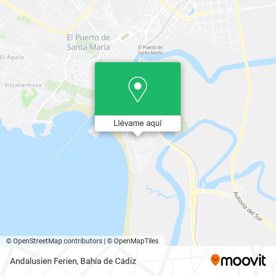 Mapa Andalusien Ferien