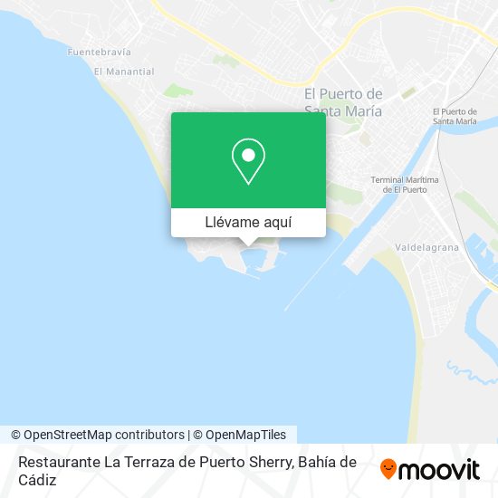 Mapa Restaurante La Terraza de Puerto Sherry