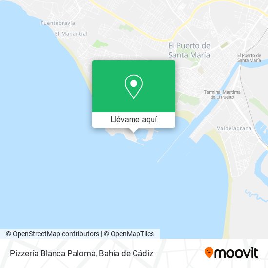 Mapa Pizzería Blanca Paloma