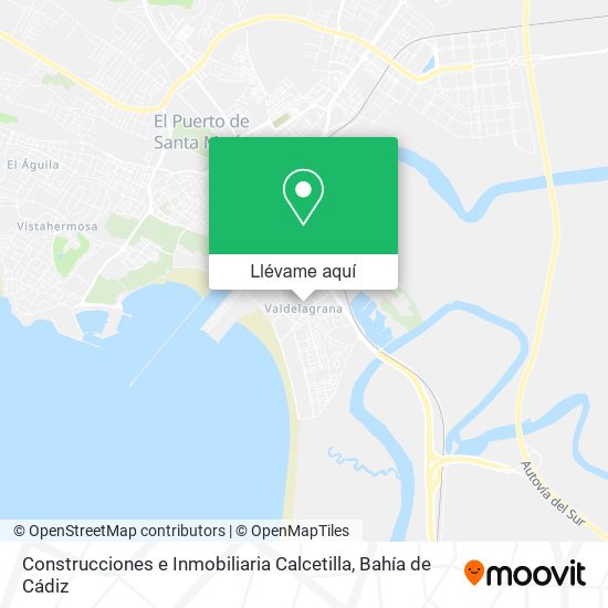 Mapa Construcciones e Inmobiliaria Calcetilla