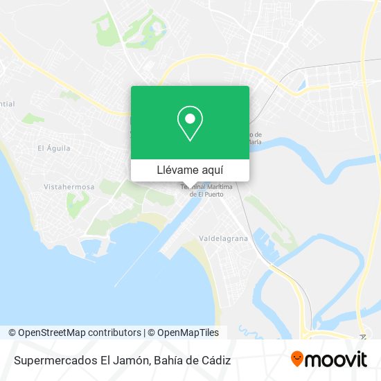 Mapa Supermercados El Jamón