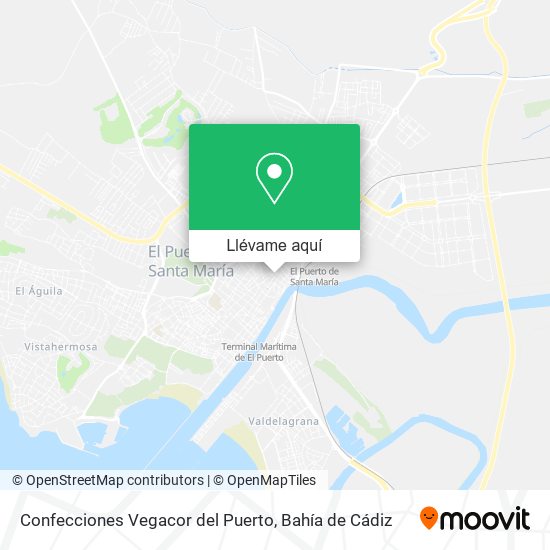 Mapa Confecciones Vegacor del Puerto