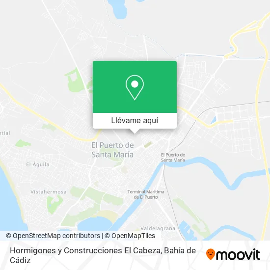 Mapa Hormigones y Construcciones El Cabeza