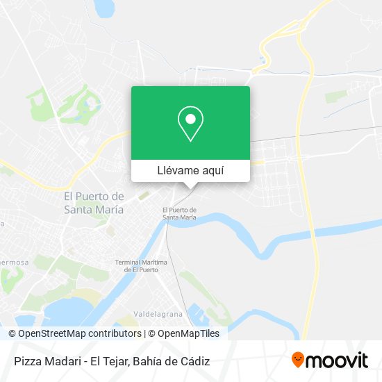 Mapa Pizza Madari - El Tejar