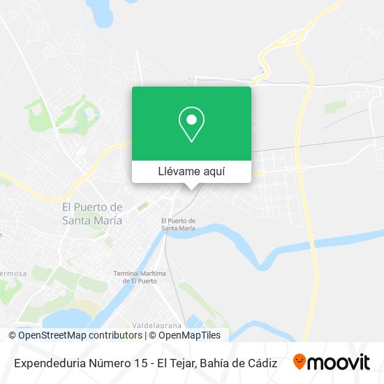 Mapa Expendeduria Número 15 - El Tejar