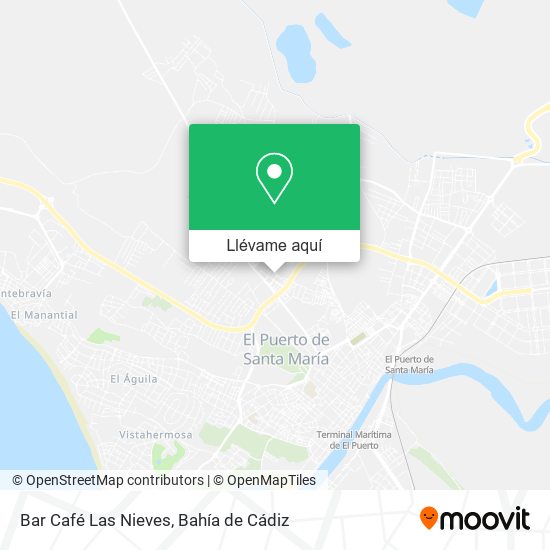 Mapa Bar Café Las Nieves