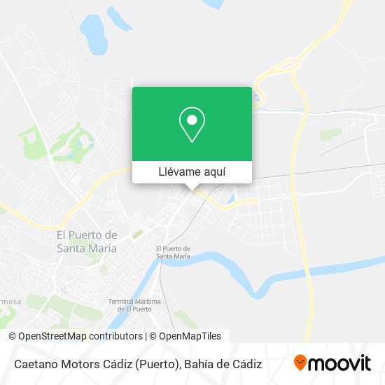 Mapa Caetano Motors Cádiz (Puerto)