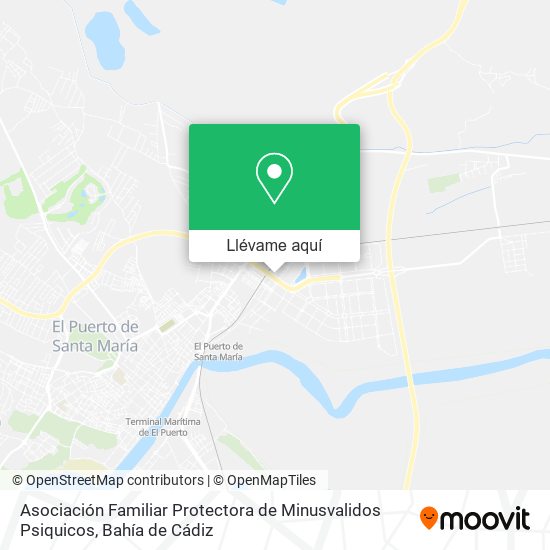 Mapa Asociación Familiar Protectora de Minusvalidos Psiquicos