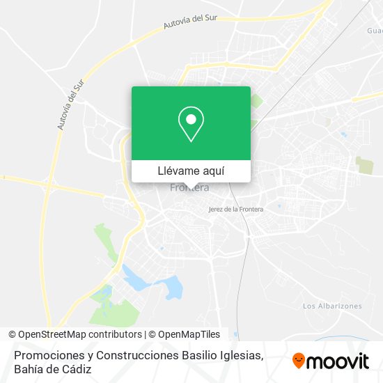 Mapa Promociones y Construcciones Basilio Iglesias