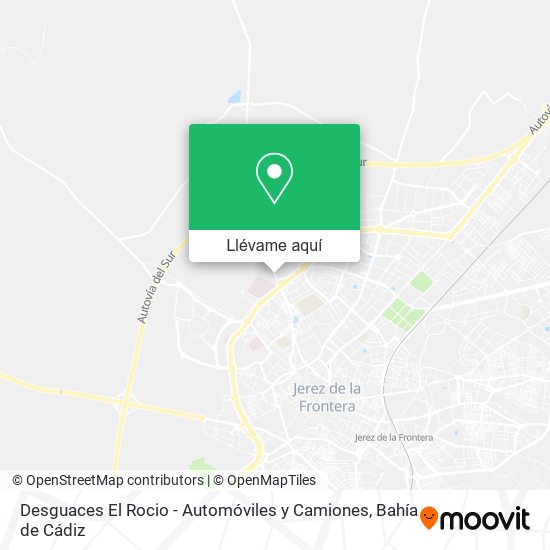 Mapa Desguaces El Rocio - Automóviles y Camiones