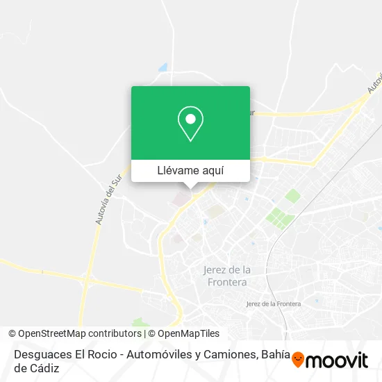 Mapa Desguaces El Rocio - Automóviles y Camiones