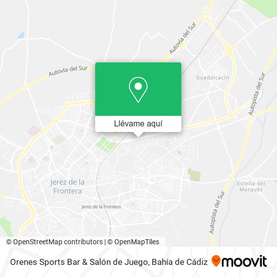 Mapa Orenes Sports Bar & Salón de Juego