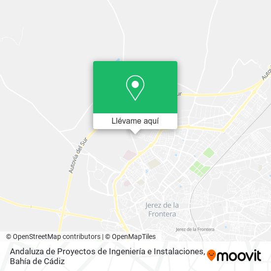 Mapa Andaluza de Proyectos de Ingeniería e Instalaciones