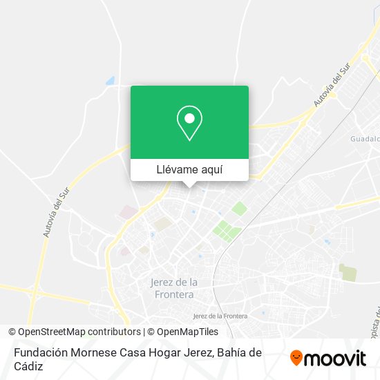 Mapa Fundación Mornese Casa Hogar Jerez