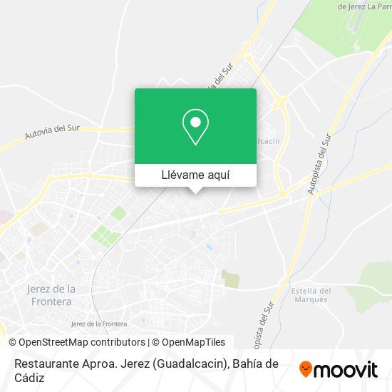 Mapa Restaurante Aproa. Jerez (Guadalcacin)