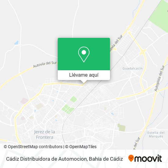 Mapa Cádiz Distribuidora de Automocion