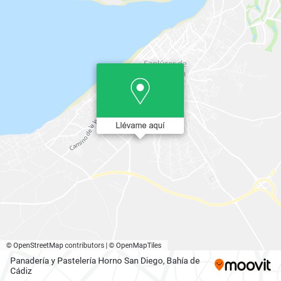 Mapa Panadería y Pastelería Horno San Diego