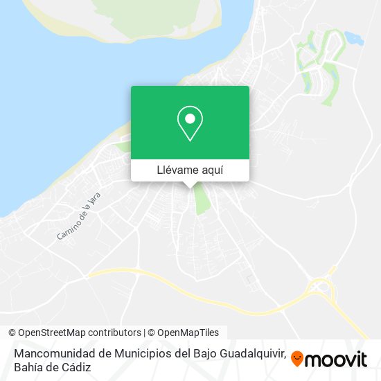 Mapa Mancomunidad de Municipios del Bajo Guadalquivir