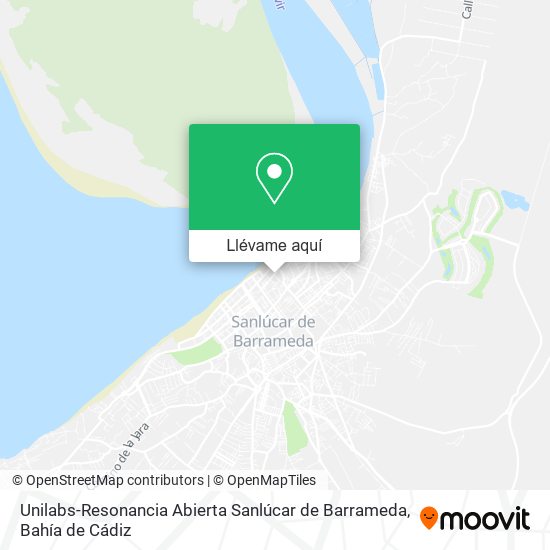 Mapa Unilabs-Resonancia Abierta Sanlúcar de Barrameda