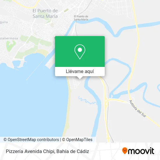 Mapa Pizzería Avenida Chipi