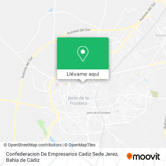 Mapa Confederacion De Empresarios Cadiz Sede Jerez