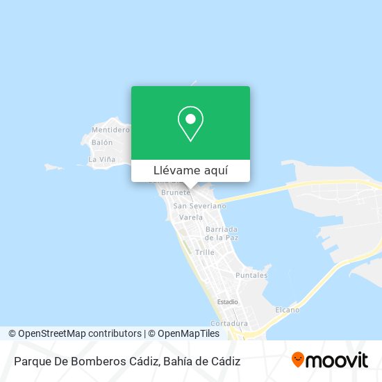 Mapa Parque De Bomberos Cádiz