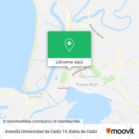 Mapa Avenida Universidad de Cádiz 10